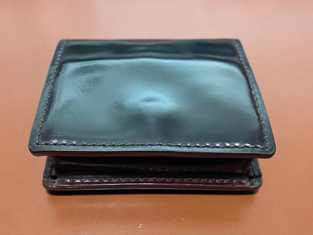 GANZO シェルコードバン2 BOX小銭入れ　バーガンディ