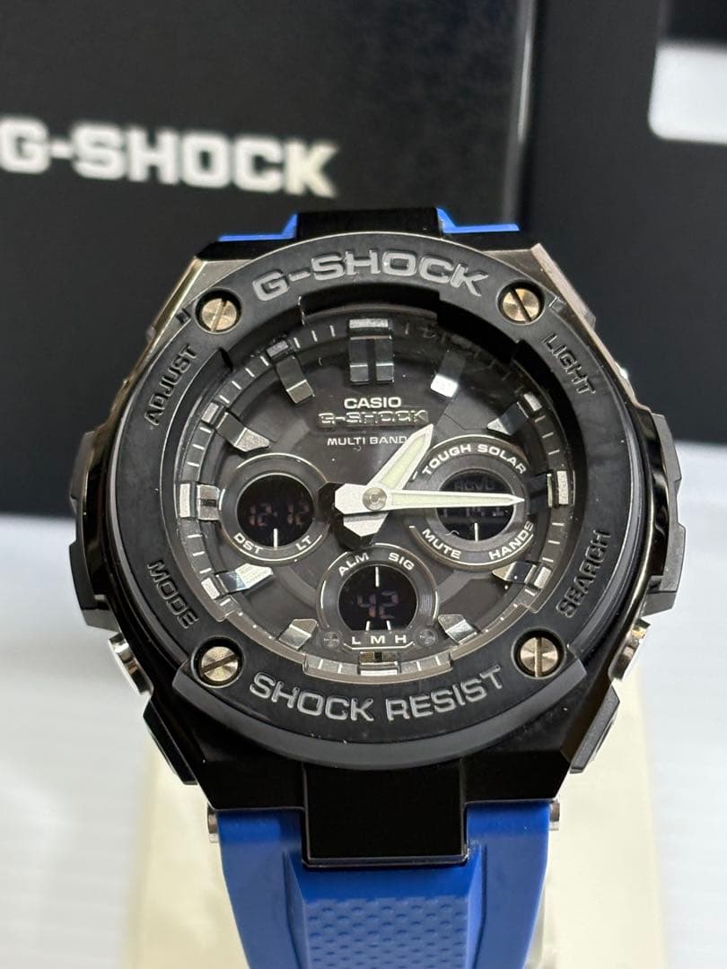 箱・替えバンド付❗️CASIO・G-SHOCK・GST-W300G・電波ソーラー