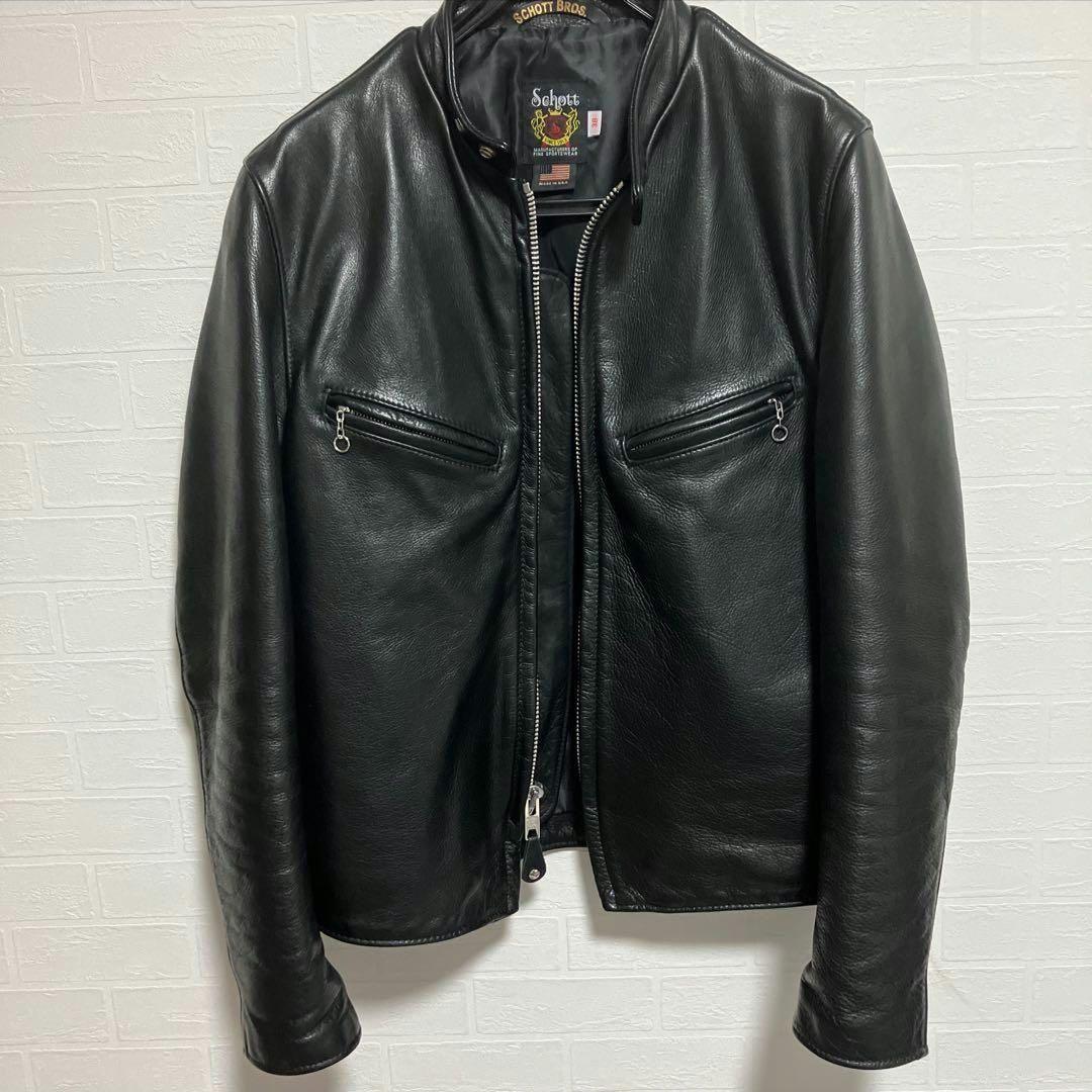 極美品 schott 541XX ニューネイキッドカフェレーサー 38 - メルカリ