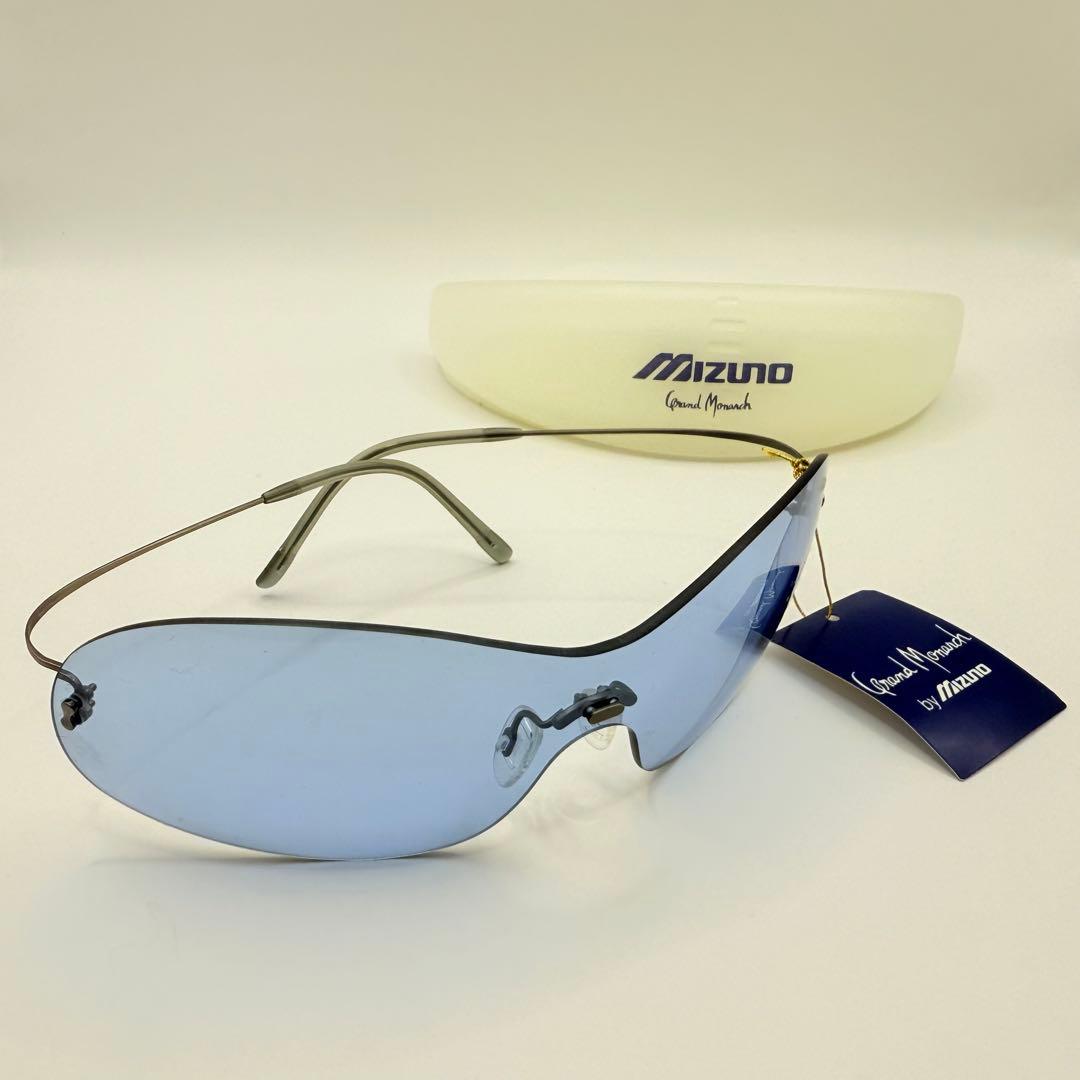 MIZUNO グランドモナーク サングラス ブルー系レンズ L 日本製
