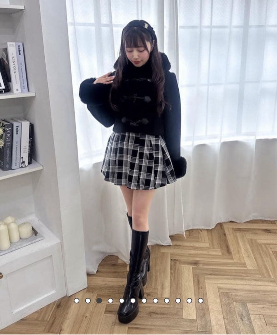 【翌日発送】evelyn ショートダッフルコート　ブラック WOMEN】ショート ダッフルコート / J.PRESS YORK STREET