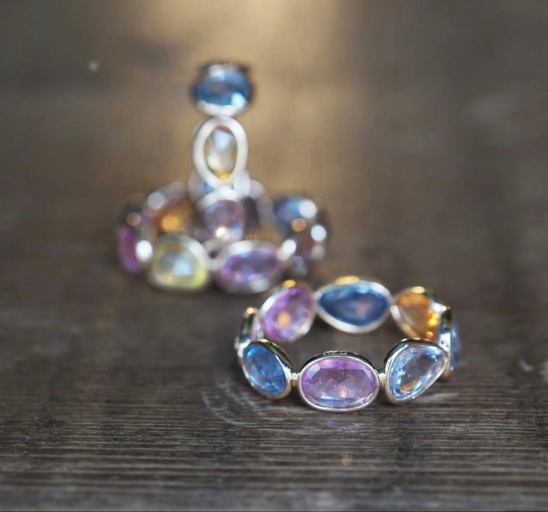 マルチサファイア リング 12号 パーセルジュエリー - メルカリ