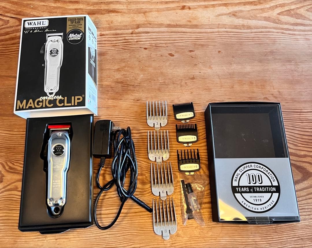 箱付 WAHL ウォール コードレスバリカン マジッククリップ フルメタル