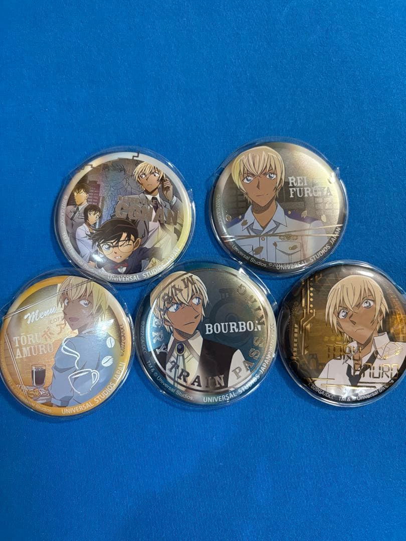 名探偵コナン　缶バッジ　安室透　降谷零　バーボン　usj缶バッジ