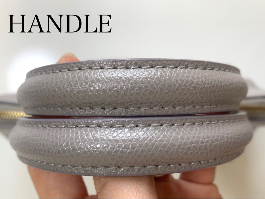 《美品・保存袋付》FURLAパイパーM グレージュハンドバッグ ショルダーバッグ