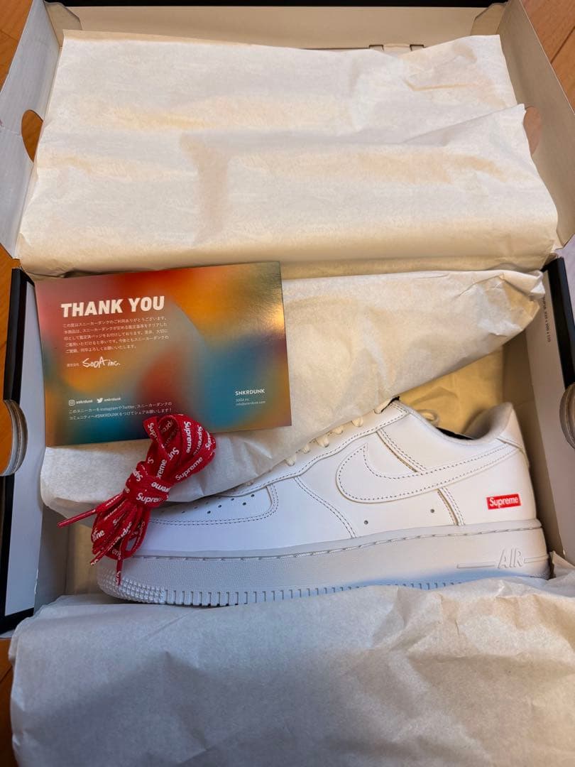 supreme NIKE エアフォース1 26cm 白air force1