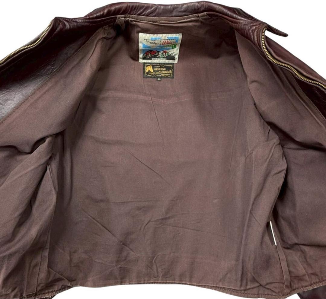 ビッグサイズ エアロレザー 馬革 ホースハイド ハイウェイマン