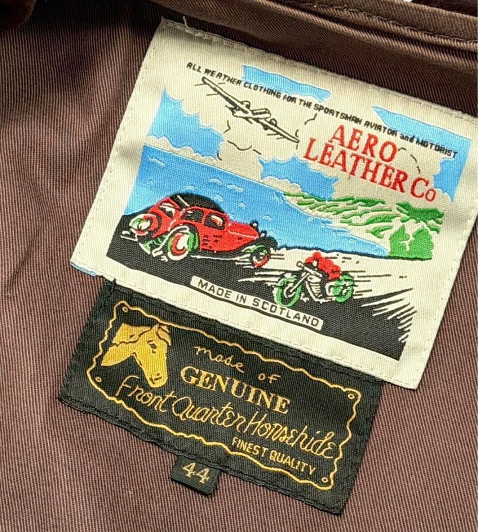 ビッグサイズ エアロレザー 馬革 ホースハイド ハイウェイマン