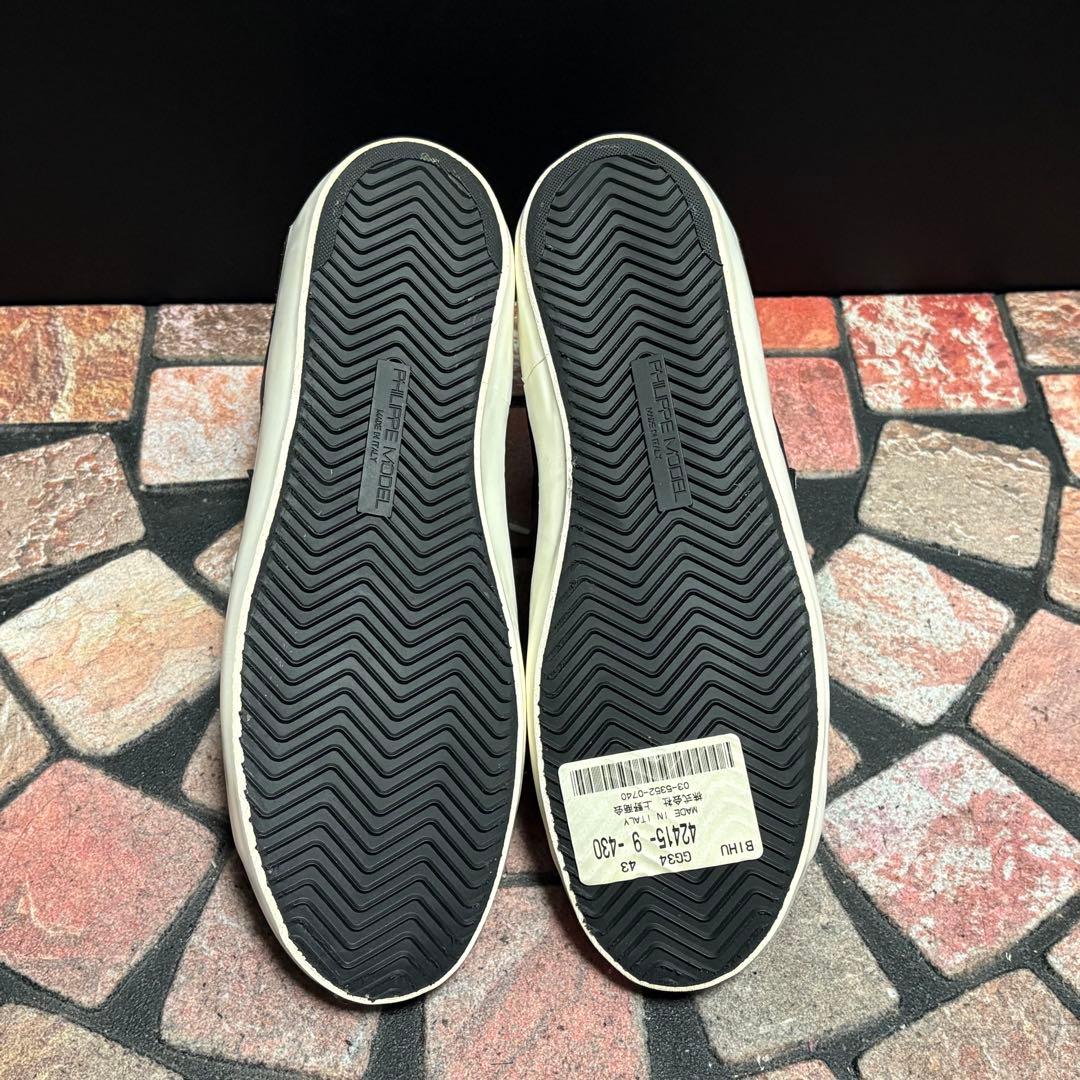 【美品】フィリップモデル　スニーカー　26.5cm グリッター　サイドジップ