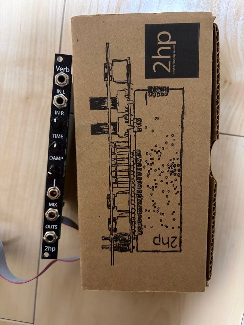 2hp verb モジュラーシンセサイザー