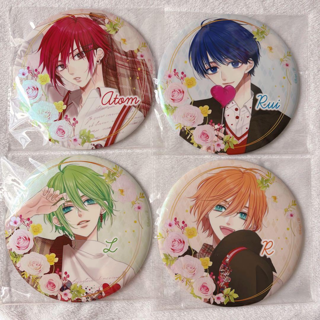 ピタゴラスプロダクション ブライダルホロ缶バッジ アトム ルイ エル アール