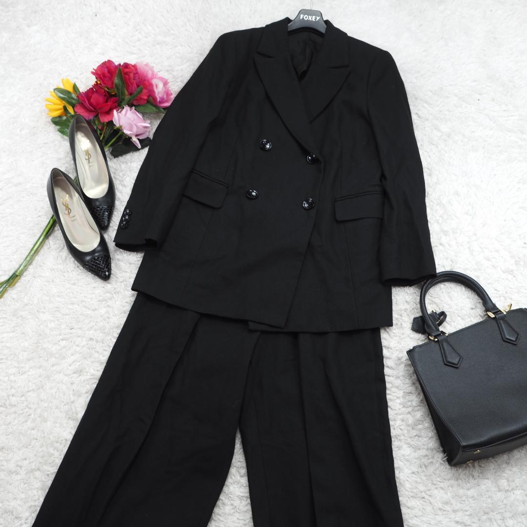 G9664*バビロン☆ダブルブレスト☆パンツ☆スーツ☆セットアップ☆黒☆36