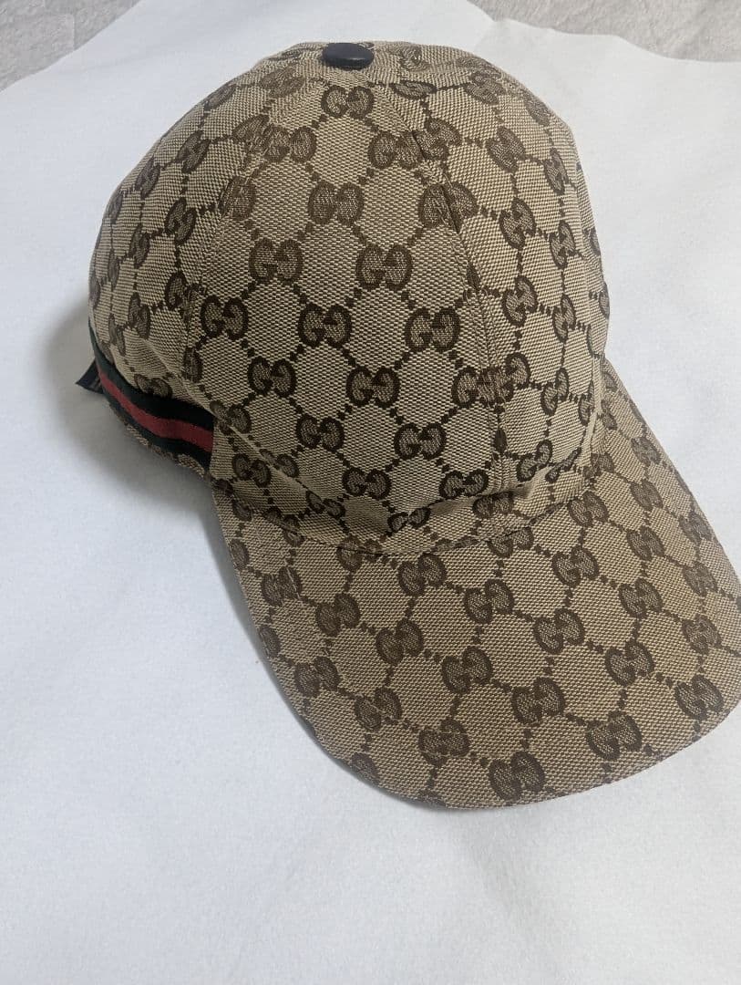 グッチキャップ　ベージュ