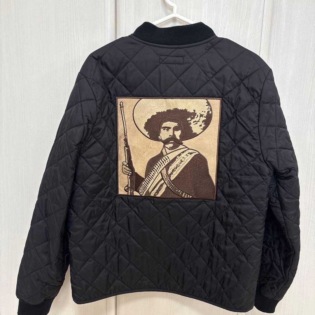 希少品】シュプリーム☆両面刺繍ロゴ入りキルティングジャケット 入手