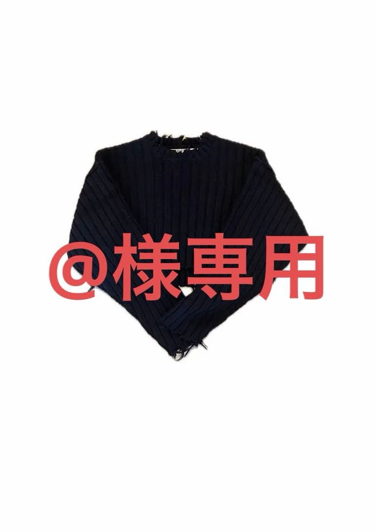 トップス perverze Crash Wide Snood Short Knit