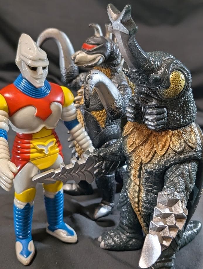 ジェットジャガー・メガロ・ガイガン（バンダイ）昭和ゴジラ登場怪獣 ソフビ３体 特別企画】【魂ネイションズ撮り下ろし】「S.H.MonsterArts ジェット