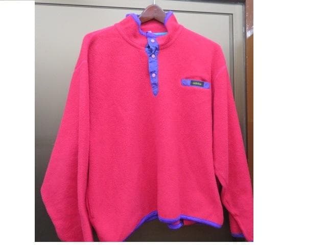 80-90s デサント製　adidas(アディダス) スナップT 長袖フリース