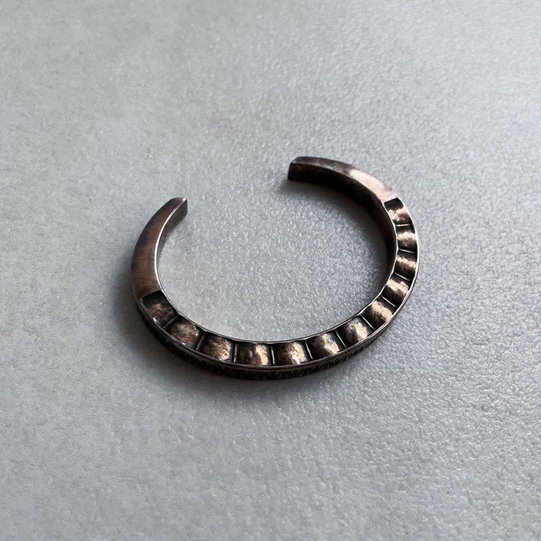 【Saint Laurent】ビンテージ加工 バングル ブレスレット