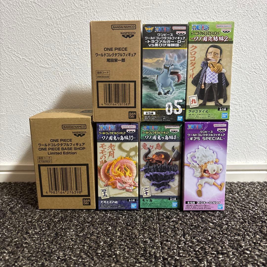 ONEPIECEBASESHOP限定 ワーコレフィギュア2種 レアアソート 5種 ONE PIECE 麦わらストア】“GEAR5”ルフィのオリジナルワーコレが新登場