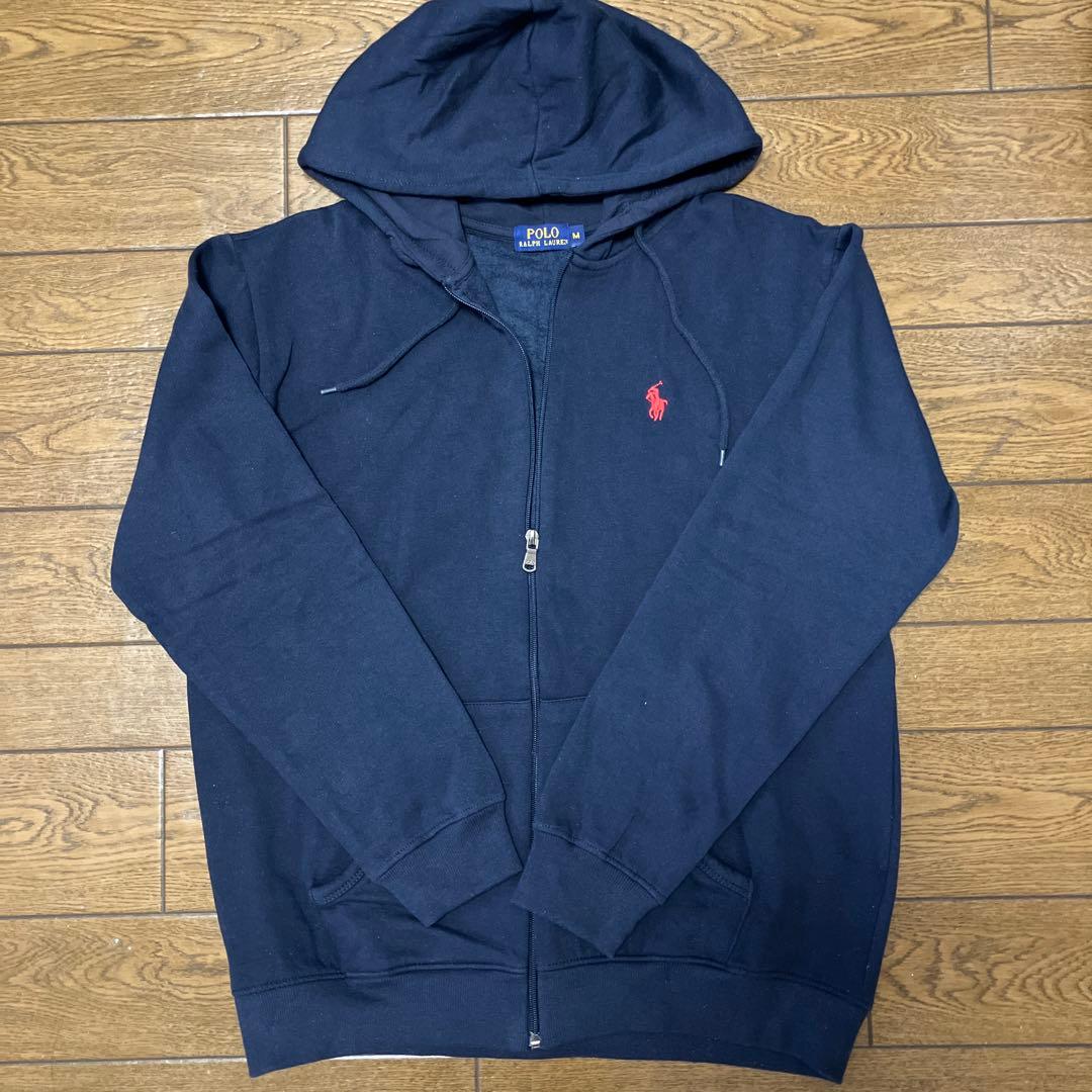 Polo Ralph Lauren ネイビー フルジップパーカー M