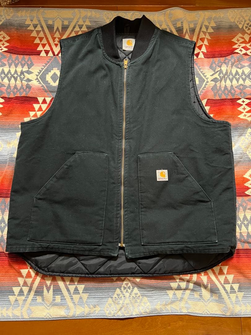Carhartt ダックベスト　ブラックXLトール