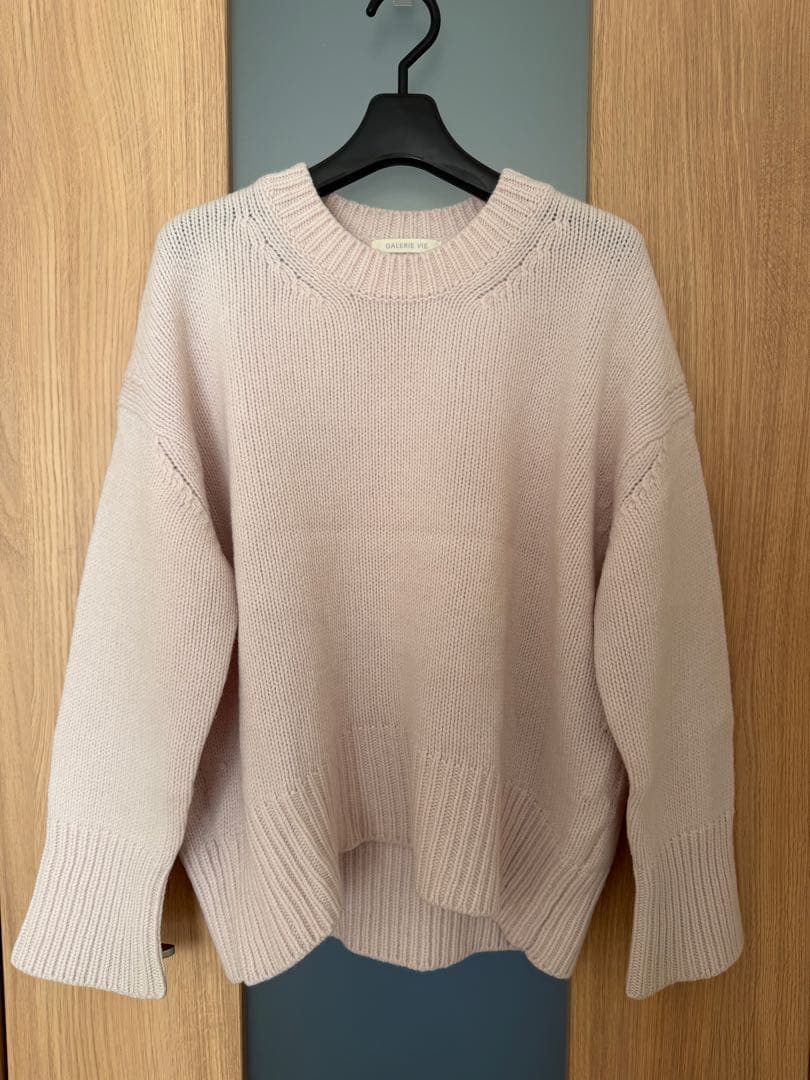 GALERIE VIE ピンク ファインウール ニット