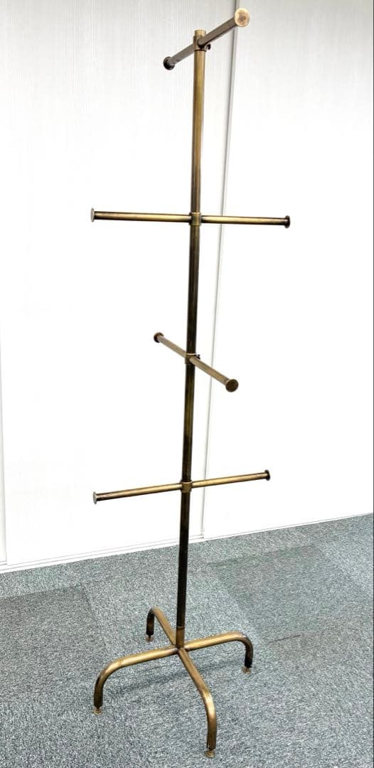 【特価レア】 バッグツリー ラック バッグ陳列 アンティークゴールド 真鍮