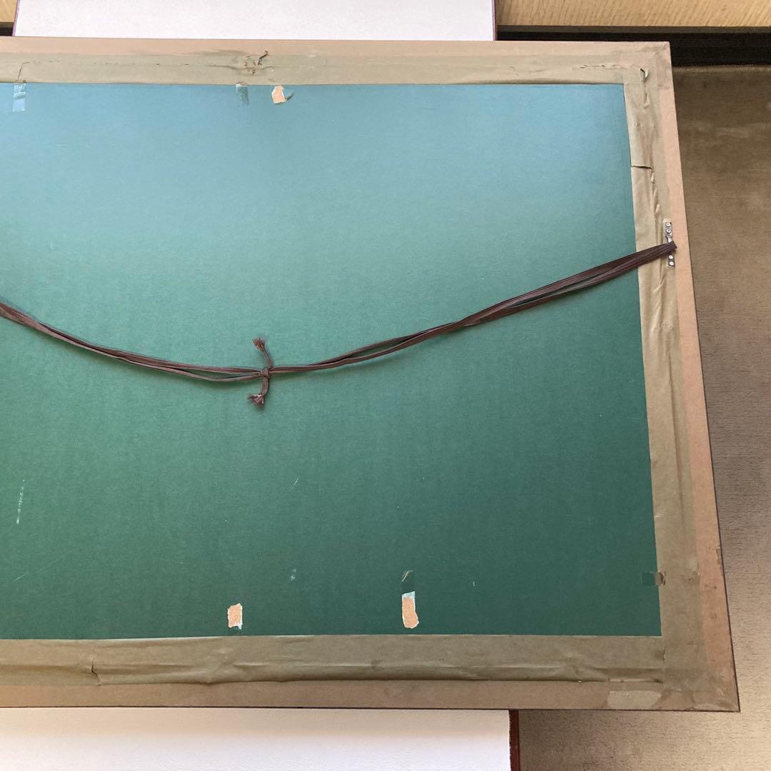 ベルナール・ビュッフェ チューリップ 花 フラワー 絵 額 木製 大型