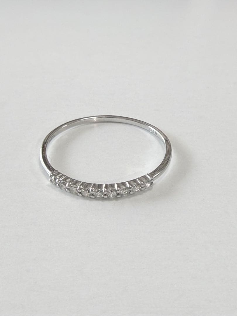 PT900 ダイヤモンドリング 0.1ct ハーフエタニティリング