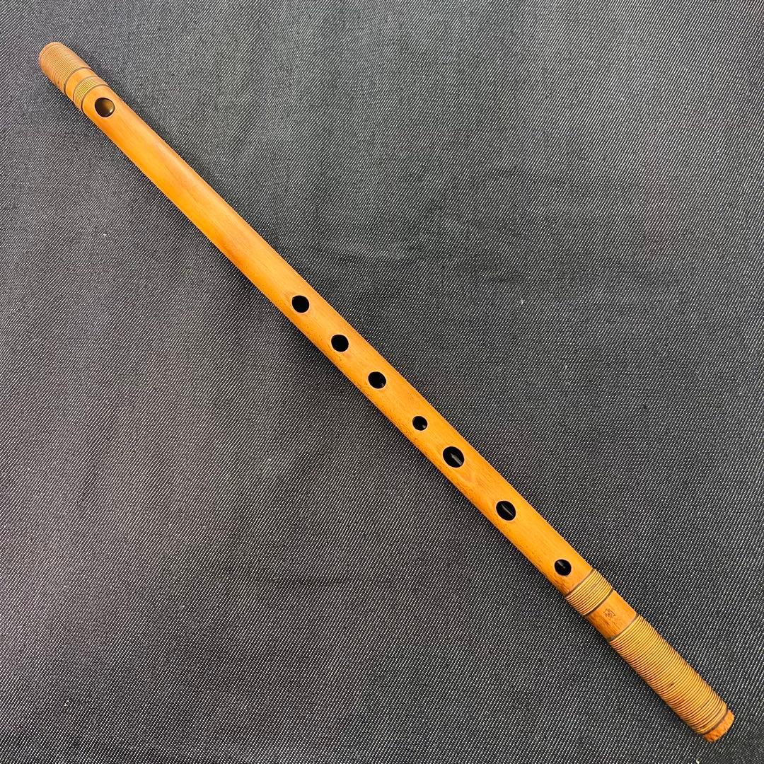 篠笛 笛処 蘭照（蘭情）4本調子 唄用 天地籐巻