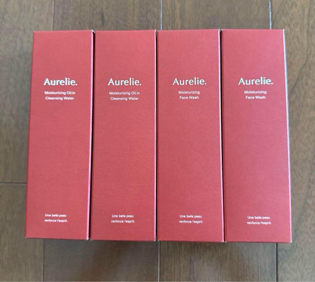 Aurelie クレンジングウォーターとフェイスウォッシュの4本セット
