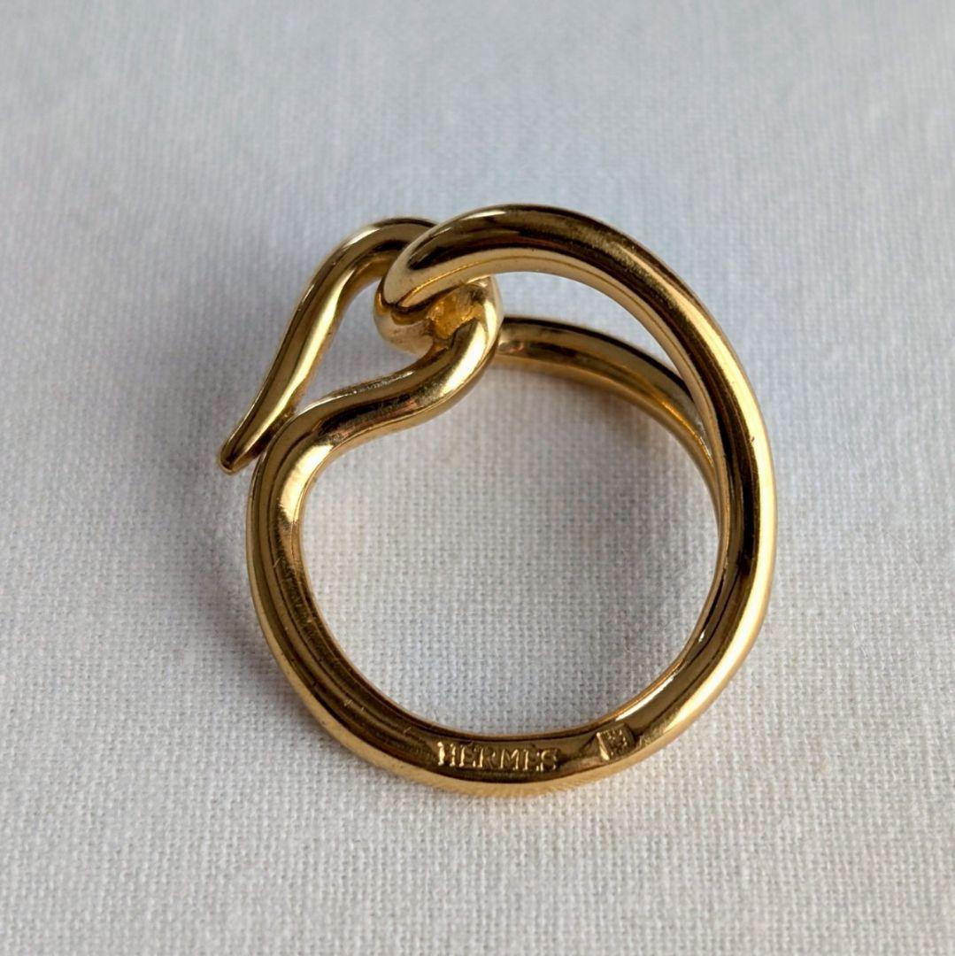 【美品】HERMES エルメス スカーフリング 《ジャンボ》