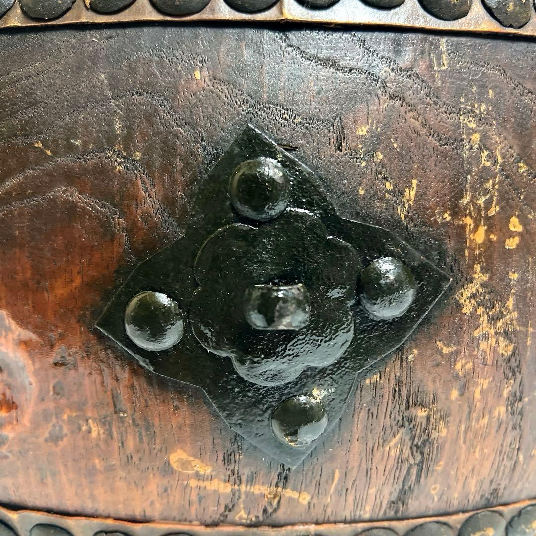 【大型】平太鼓 52.5cm×20cm 古太鼓 歌舞伎囃子 お囃子 古木