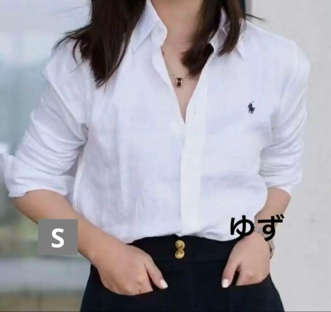 【大人気】POLO RALPH LAURENポロラルフローレン)：リネンシャツ麻