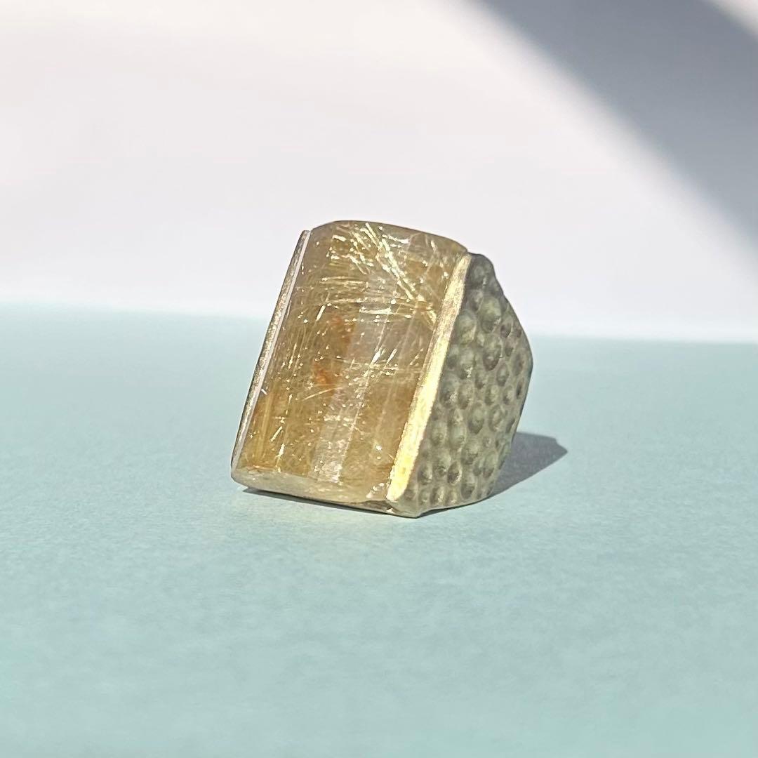 ルチルクォーツリング⭐︎ヴィンテージ⭐︎11号