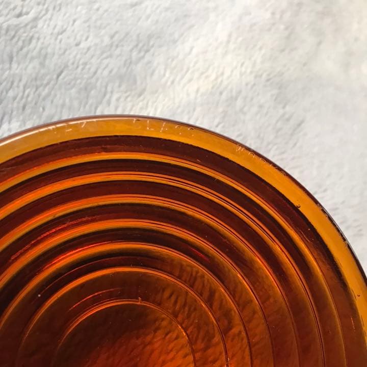 戦前？ ガラス製の信号機用黄色レンズ 国鉄 JR 鉄道ファン 収集鉄 廃線