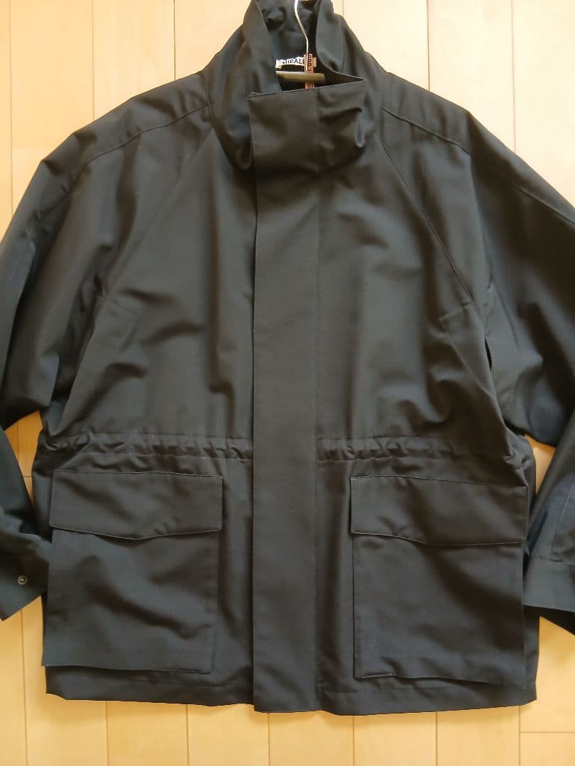 AURALEE 25S WOOL Maxcanvas 黒ハイネックブルゾン