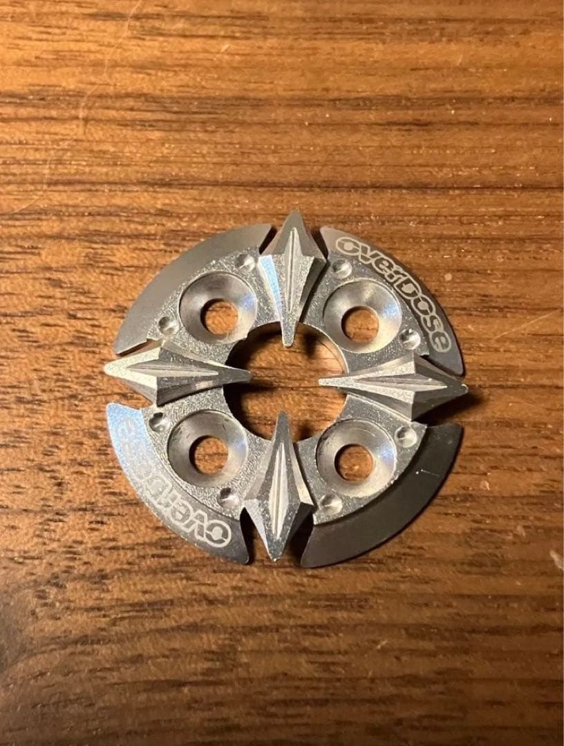 OVERDOSE オーバードーズ スパーギア サポート プレート シルバー 美品 Yahoo!オークション -「スパー オーバードーズ」の落札相場・落札価格