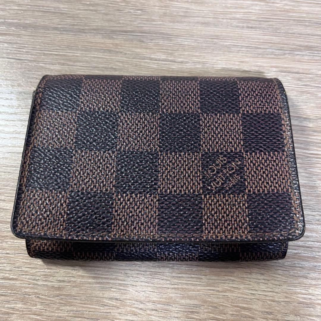 美品　ルイヴィトン ダミエ 名刺 カードケース　刻印あり