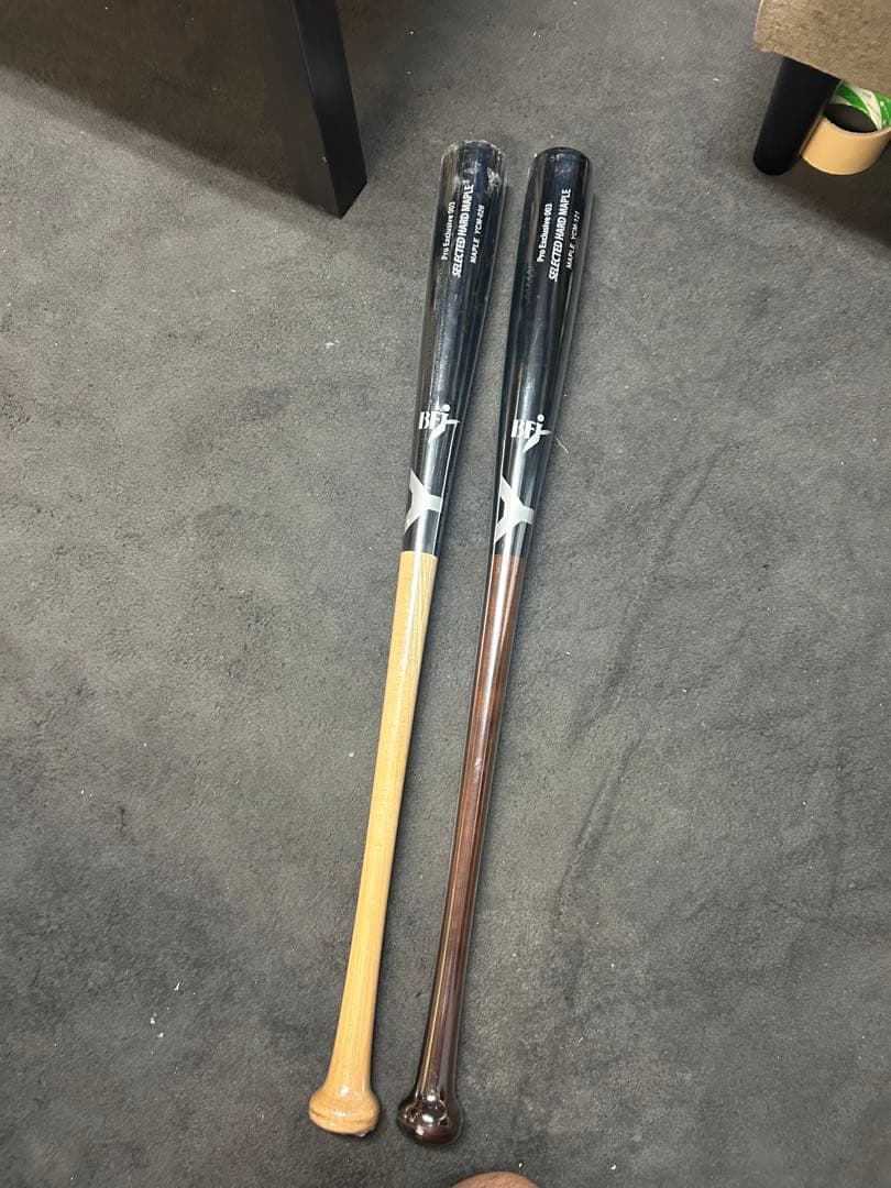 メイプル硬式野球バット YCM-121 YCM-026 2本セット ヤナセ 硬式木製バット 北米ハードメイプル セミトップバランス Pro