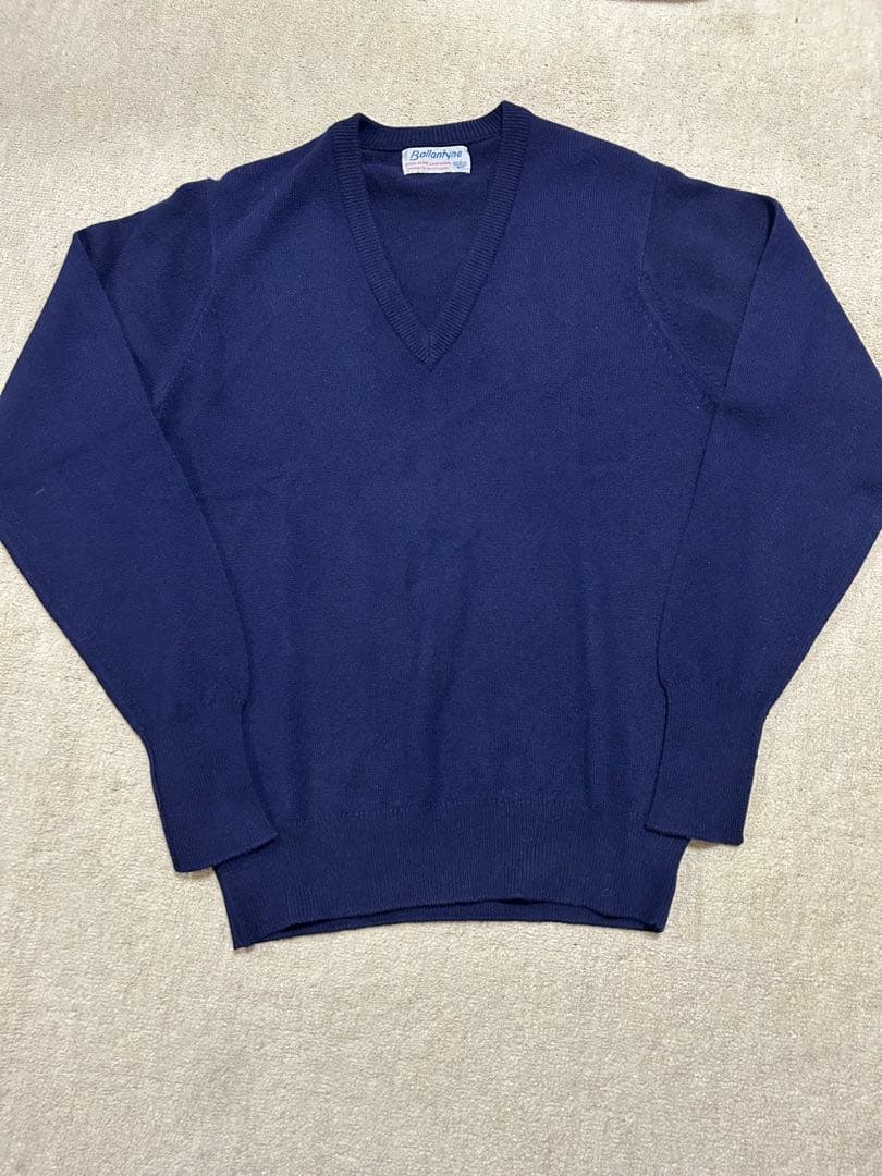 オールドタグ Ballantyne 100% カシミヤセーター 102cm 40