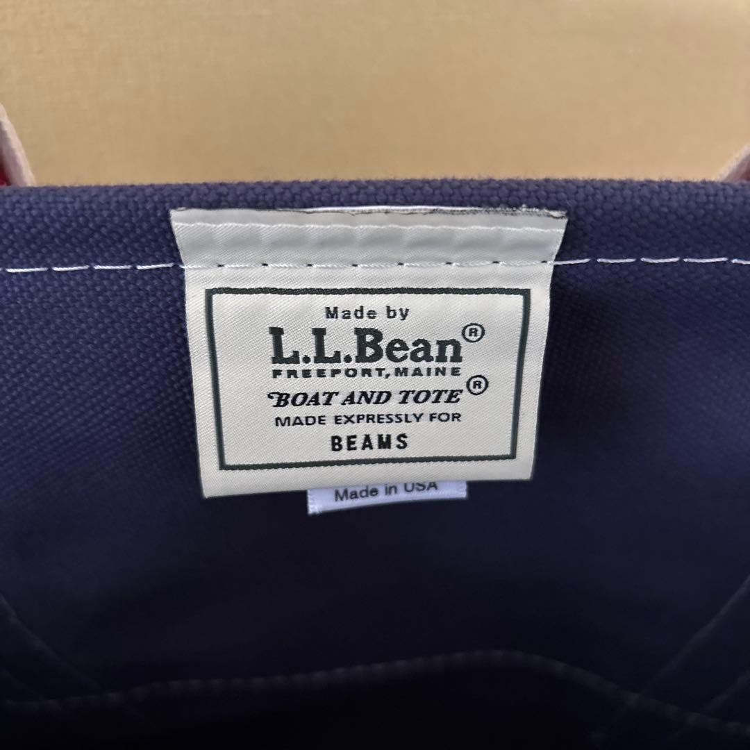 L.L.Bean BOAT AND TOTE トートバッグ ネイビー/レッド