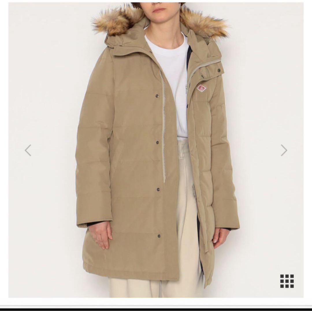 DANTON ダウンコート　ミドル丈　M ベージュ　美品 エムケー ミッシェルクラン MK MICHEL KLEIN ベーシックタフタミドル