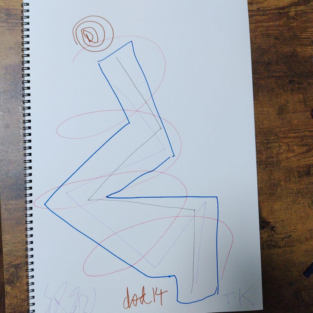 抽象画 dot 14 T.K.