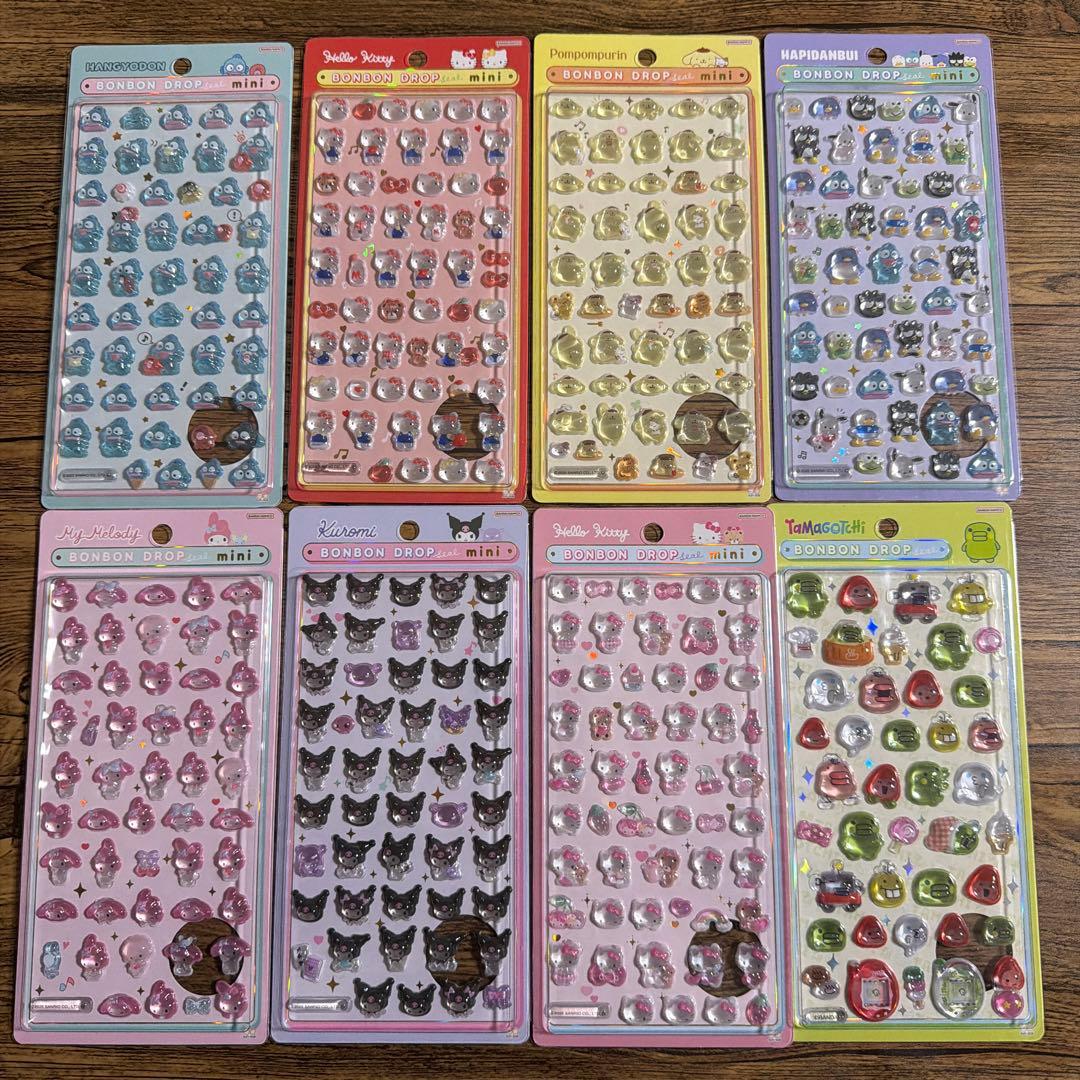 ボンボンドロップミニシール　サンリオ　たまごっち　8枚セット