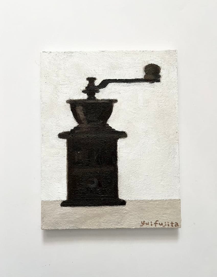 油彩画　コーヒーミル 質感のある塗装がオシャレな「コーヒーミル」2023年7月12日（水）より