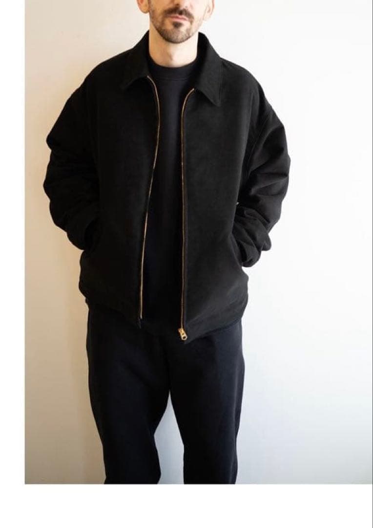 23AW COMOLI　モールスキンジップショートジャケット 3 コモリ