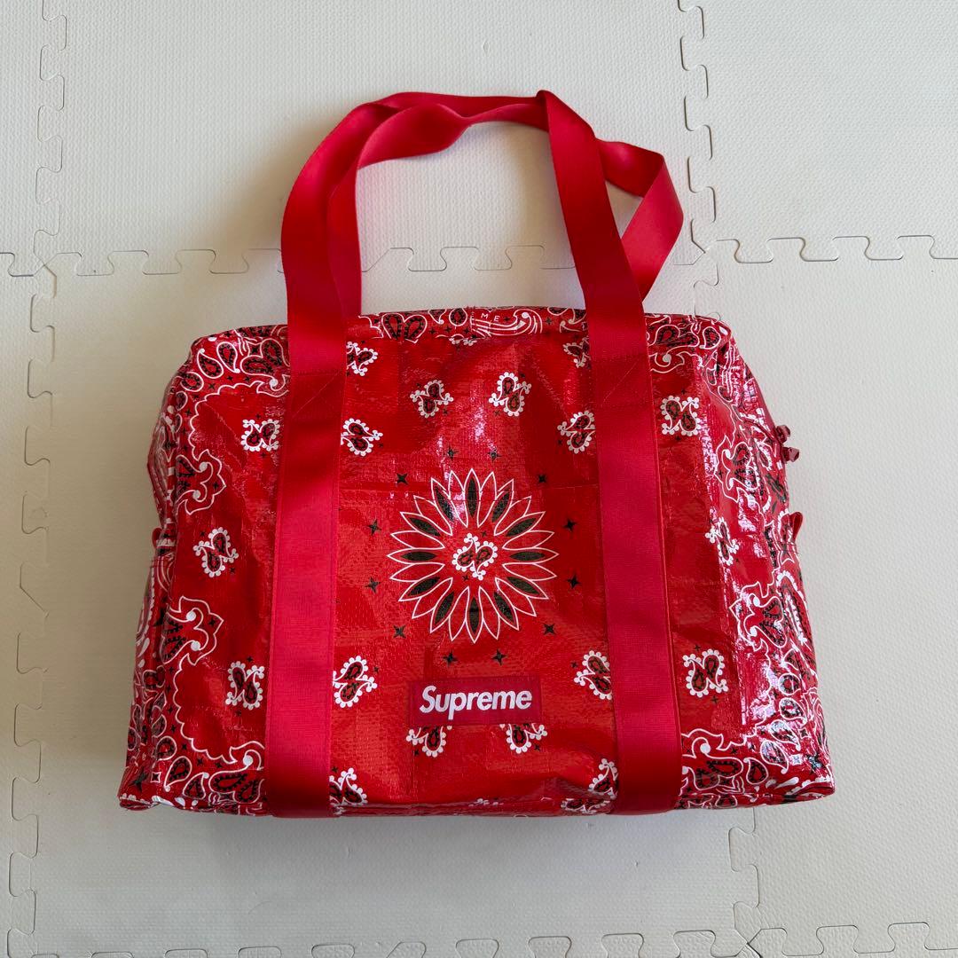 新品Supreme Bandana Tarp Large Duffle Bag
