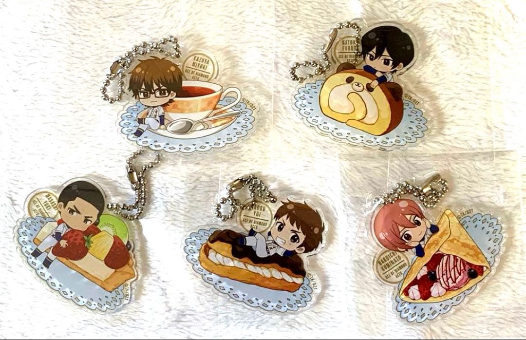 【未使用】ダイヤのA アニメガ　ランダム　アクキー　5種　フルコンプ