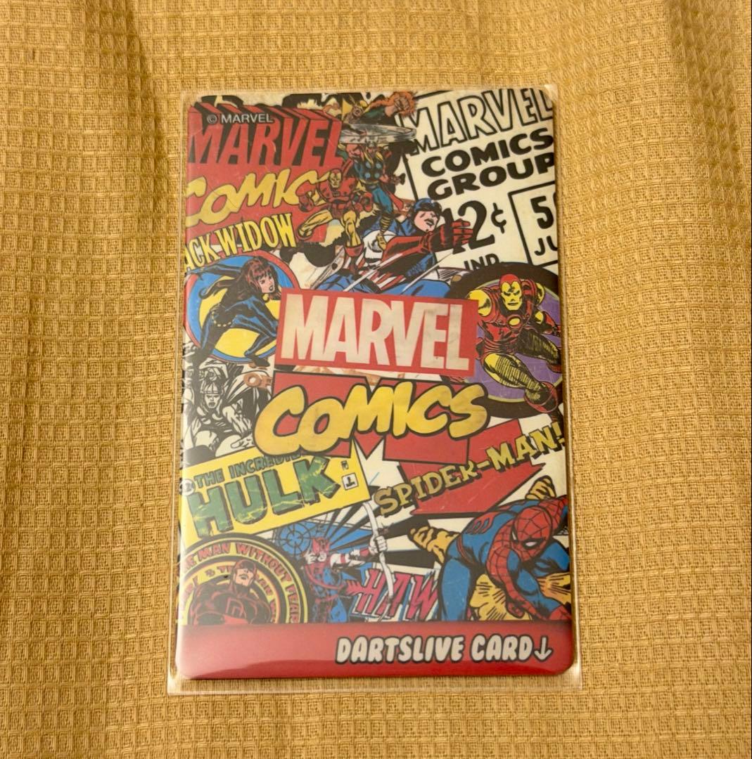 希少 ダーツライブカード マーベル コラボ スパイダーマン アイアンマン